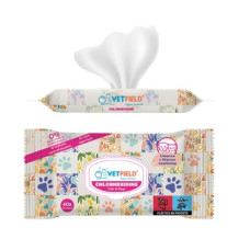 Toalhitas Vetfield Clorhexidina para Cao e Gato